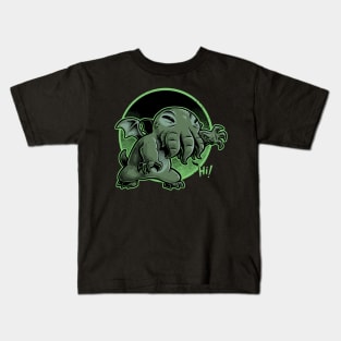 Cthulhu Says Hi - Cute Animation Mashup Kids T-Shirt